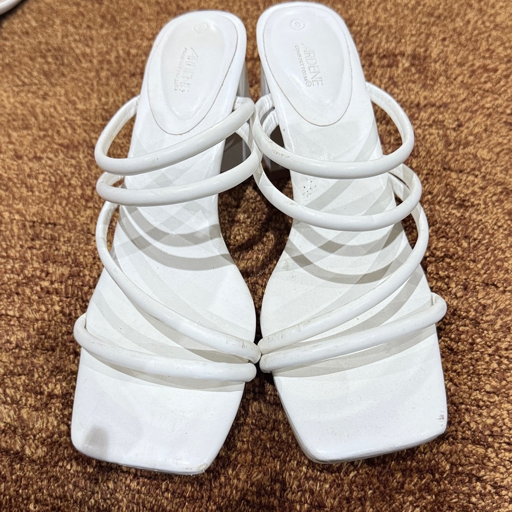 Ardene White Strappy Heels